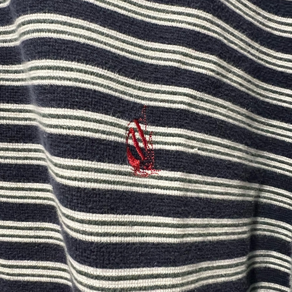 Vintage Nautica Polo Mens XL Navy White Red Logo 90s - Picture 2 of 6